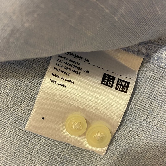 Uniqlo Linen Top - Picture 3 of 3